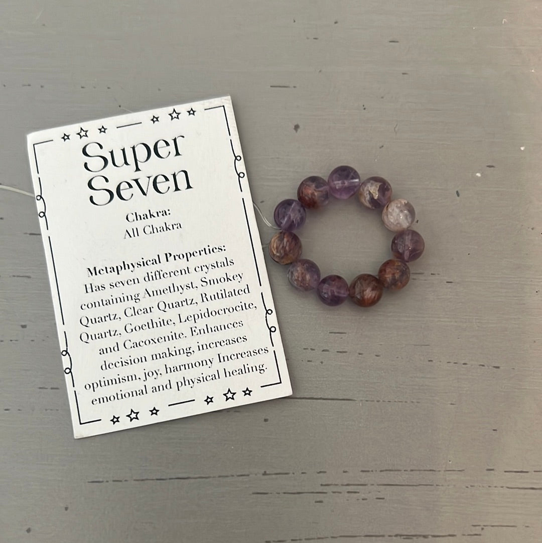 Super 7 Crystal Bead Ring