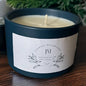 Mini Soy Candle- Matte Black - Black Violet and Saffron Scent 7oz.